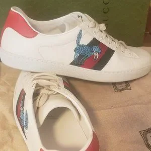 Gucci | Shoes | Authentic Mens Gucci X White Leather Freya